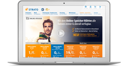 STRATO Webseite