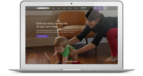 Carbonite Webseite