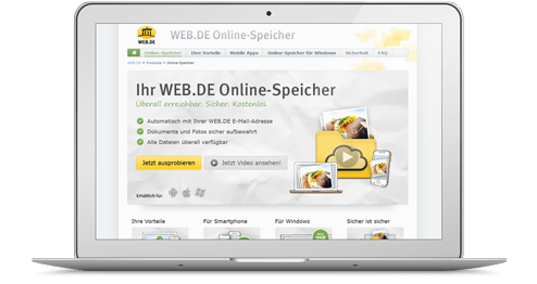 Web.de Webseite