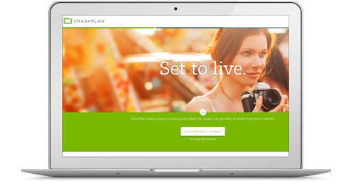 Crashplan Webseite